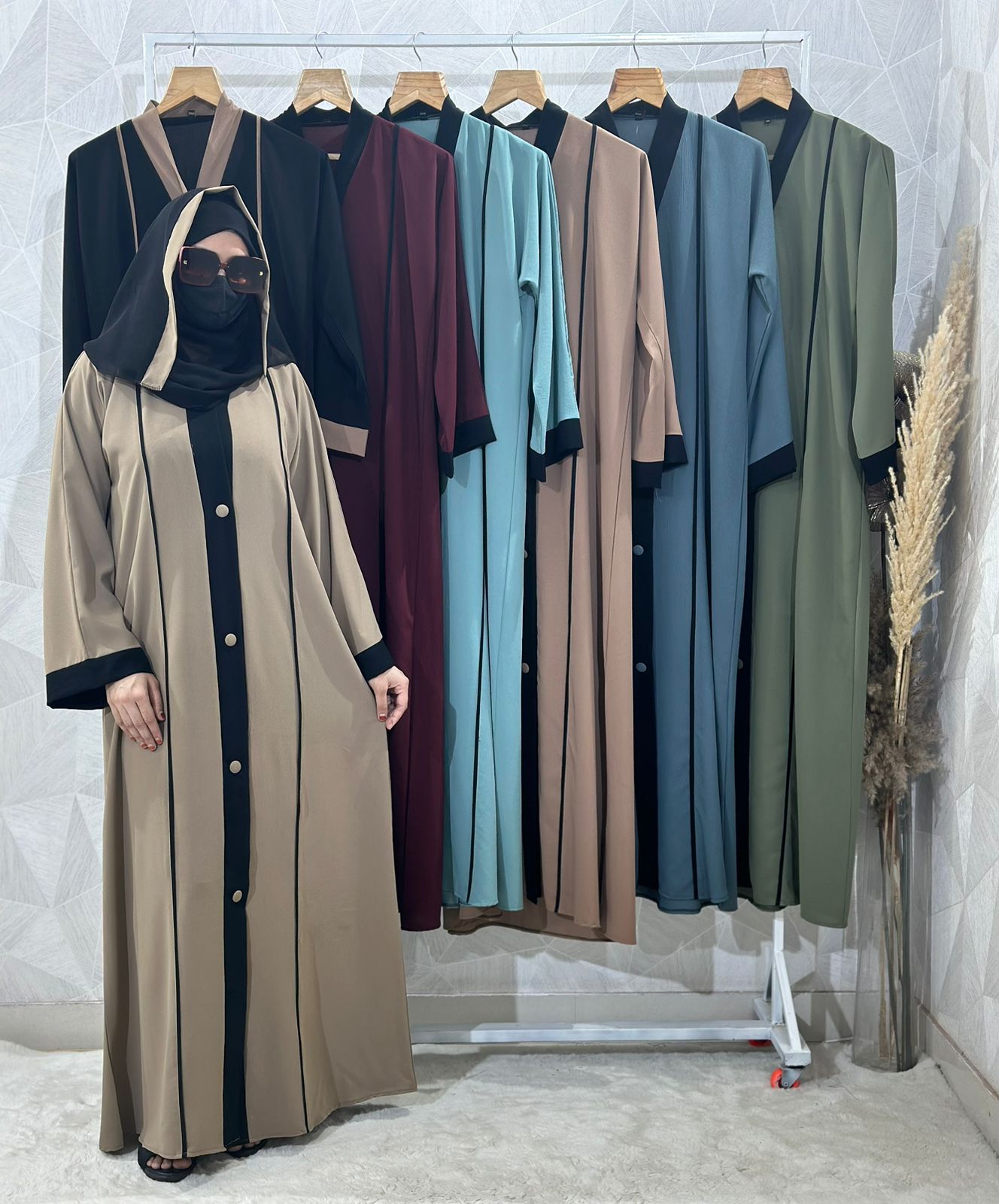 Shop now front open Abaya | online shopping | free shipping 